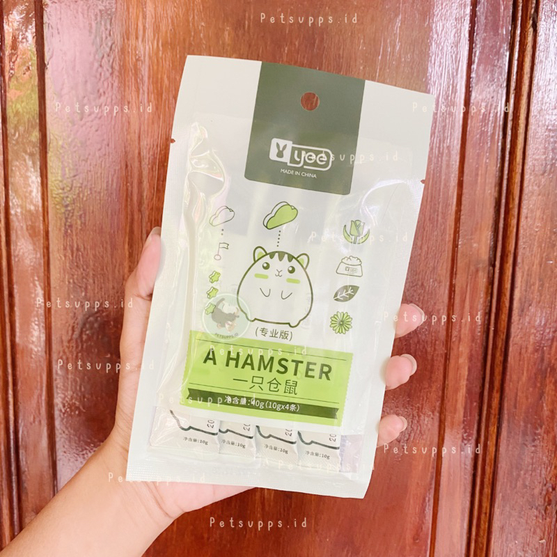 YEE full pack 4pcs treats for hamster sugar glider hedgehog | stick treats | cemilan instant hewan peliharaan