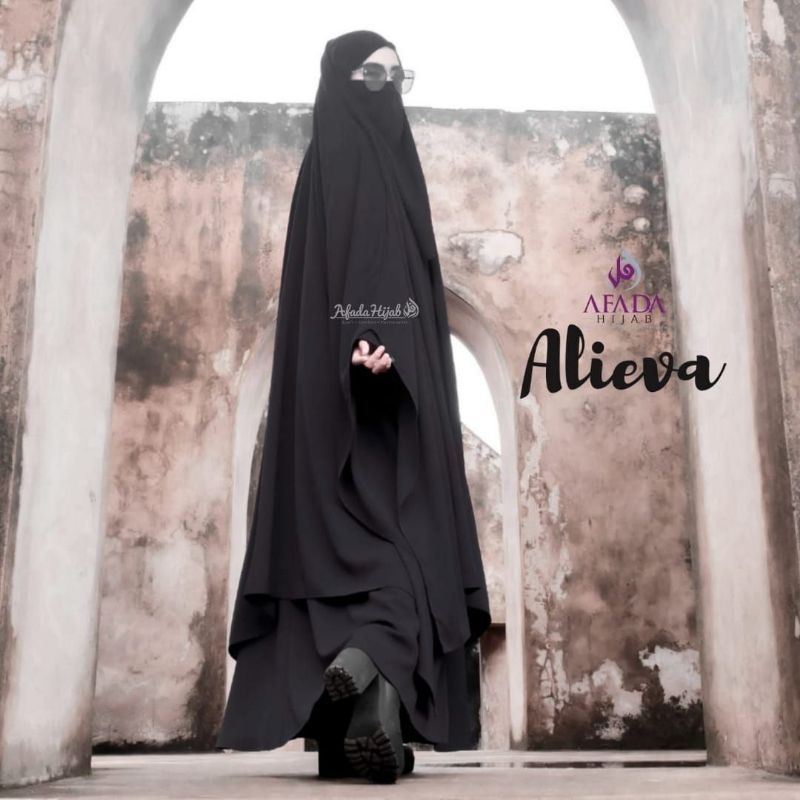 Gamis set Cadar Alieva French Khimar by Afada