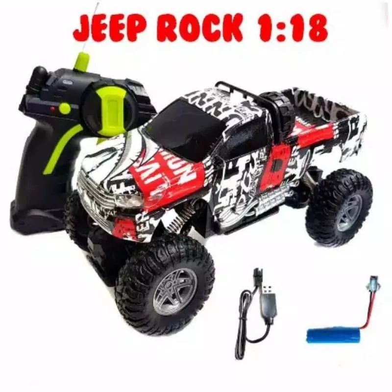 PR- 17400 MAINAN ANAK MOBIL REMOTE CONTROL KONTROL JEEP ROCK CRAWLER RC JEEP PICKUP KADO ULANG TAHUN