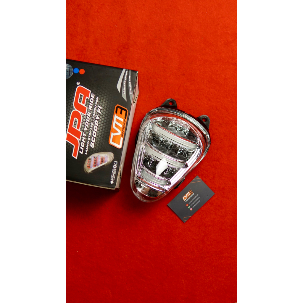 TERMURAH LAMPU BELAKANG STOPLAMP 3IN1 HONDA SCOOPY FI JPA BIRU MERAH