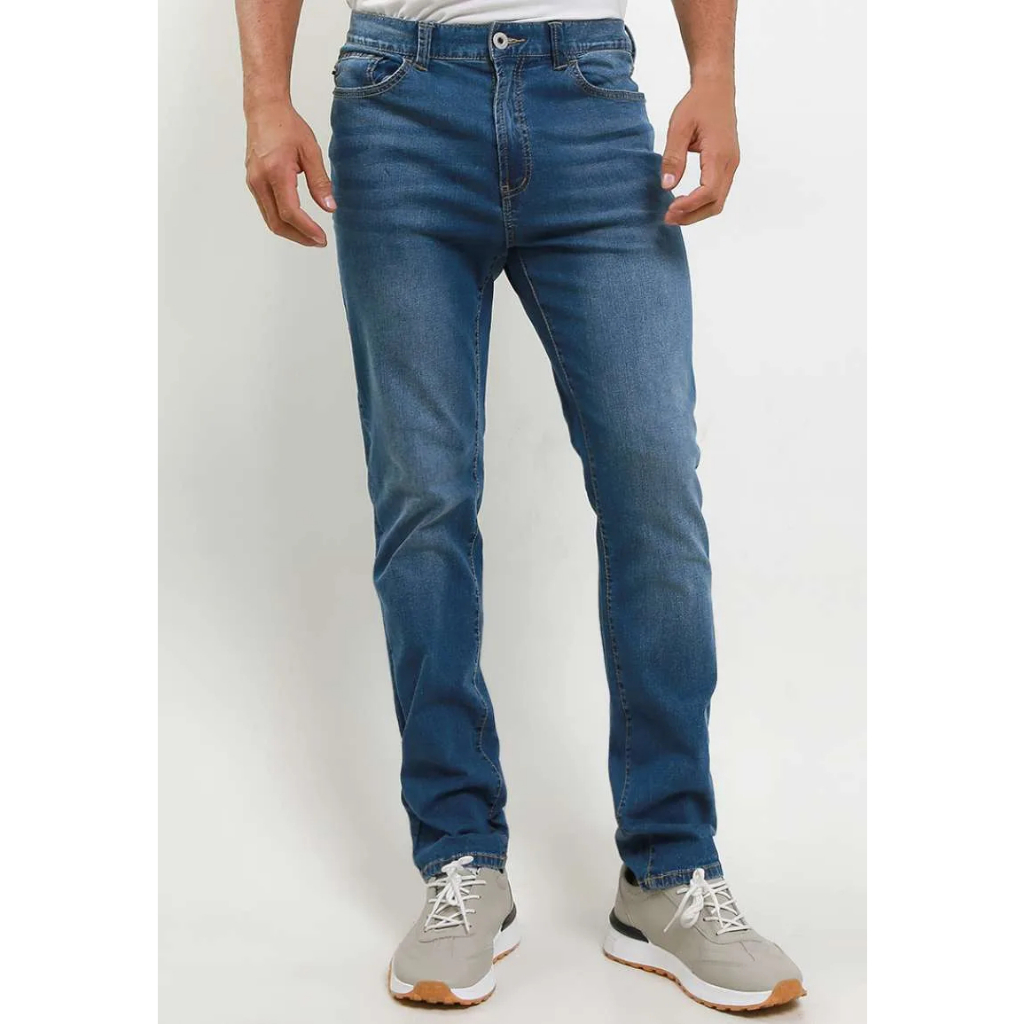 Giordano Men's Essentials Jeans - Med Blue size 30