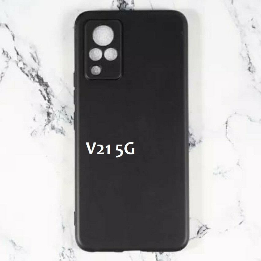 VIVO V21 4G VIVO V21 5G CASE SOFTCASE BLACK PREMIUM, SLIM MATTE PREMIUM, ANTI JAMUR PROTECT CAMERA SILIKON HITAM CAISNG COVER PELINDUNG KAMERA