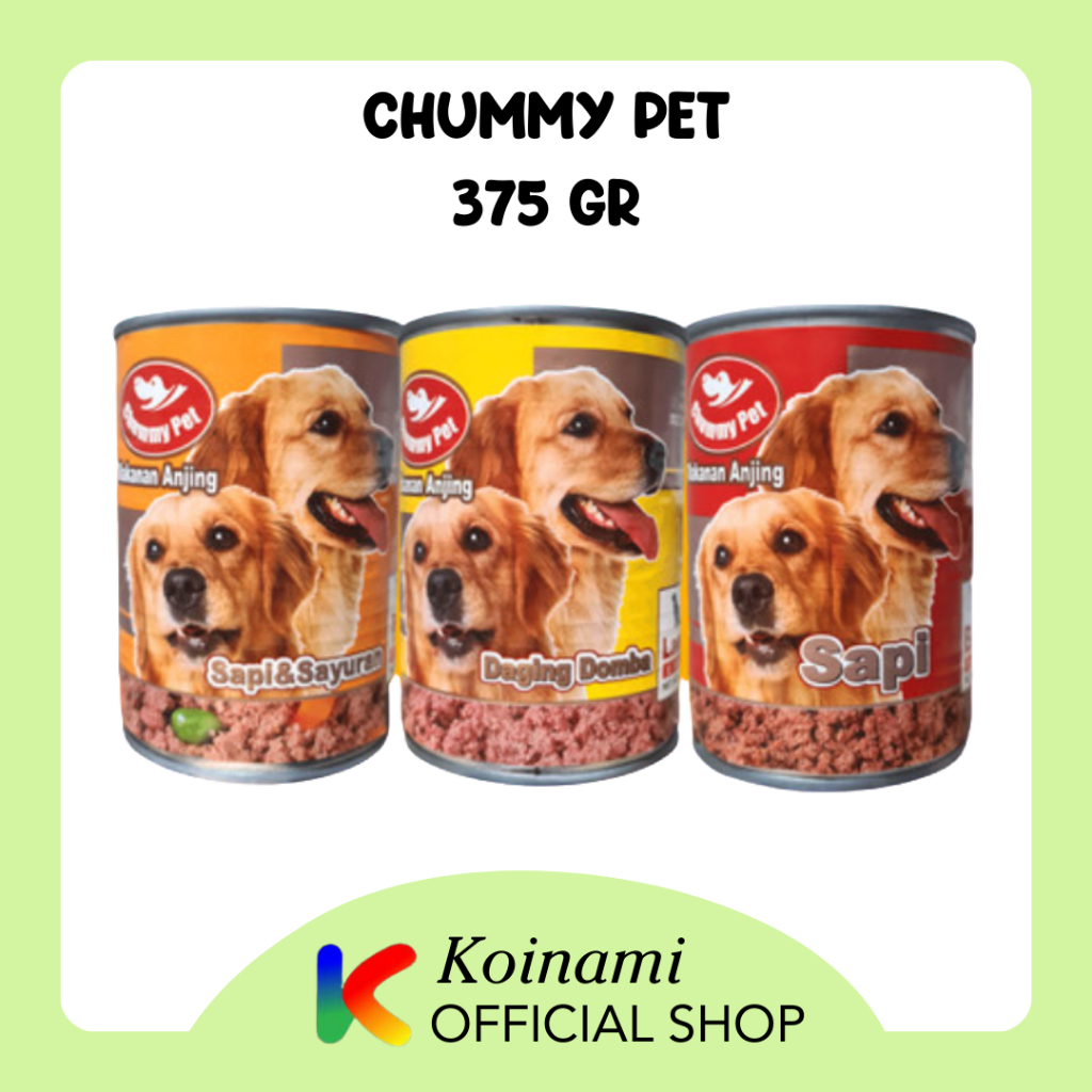 Chummy Pet 375gr / Makanan Basah Anjing / Makanan Anjing / Dog Food