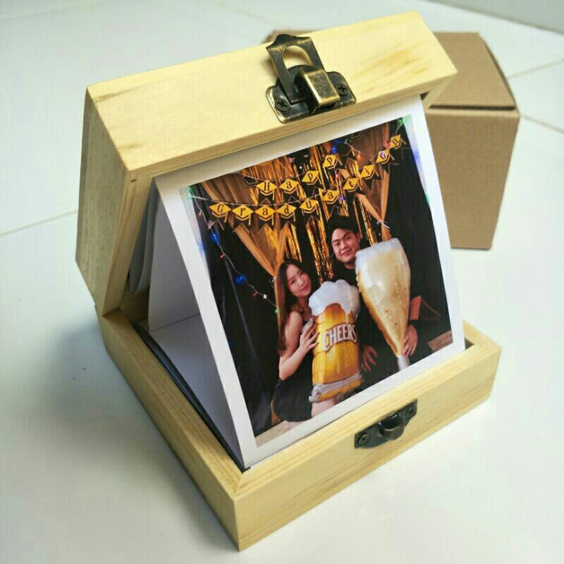 Box of Memories Kenang-Kenangan | Gift Box Pop Up | Box Photo Pull Out Photo | Kado Unik Anniversary Box | Size 10x10x7cm