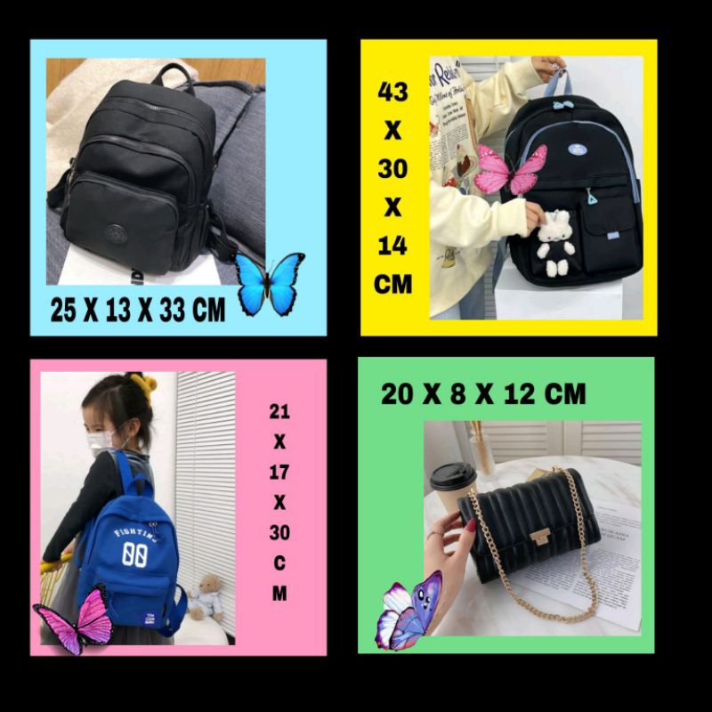 TAS RANSEL WANITA/RANSEL SEKOLAH/TAS SELEMPANG WANITA/TAS FASHION/SLING BAG/RANSEL ANAK TK SD SMP