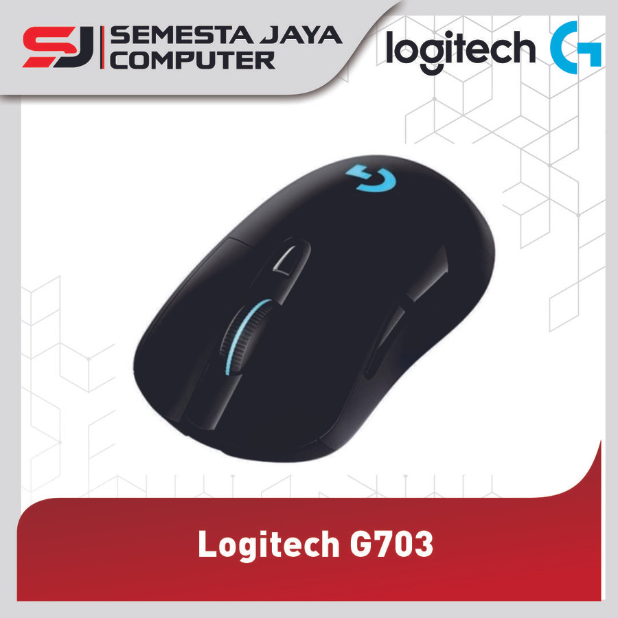 Logitech G703 HERO Lightspeed Mouse Gaming Wireless RGB HERO 25K DPI