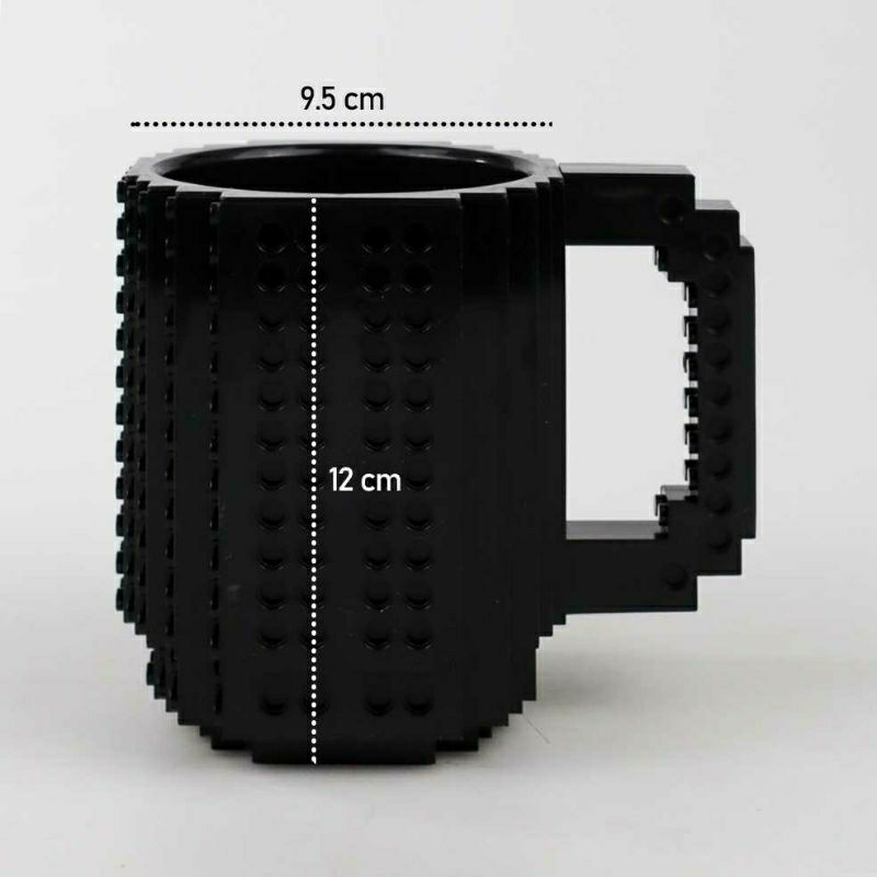 Bisa COD Gelas Mug Lego Build-On Brick Toy Cup 350 ml