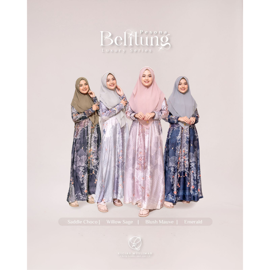 Pesona Belitung Dress Kiciks/ Dress Kiciks /Gamis Printing