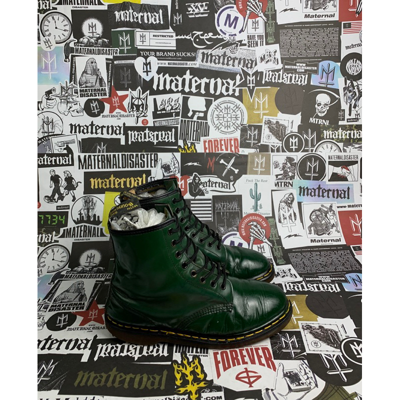 DrMartensGreenSmooth