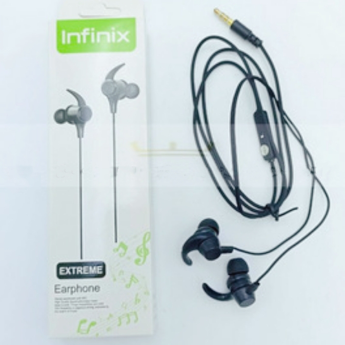 NEW HEADSET/ HEANDSFREE/HF/INFINIX EXTREME STREO  EARPHONE EXTRA BASS