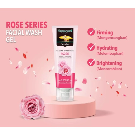 HERBORIST FACIAL WASH GEL ROSE 80gr