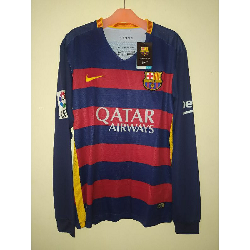 Jersey Bola Barcelona LongSleeve Retro  Grade Original AAA 2015