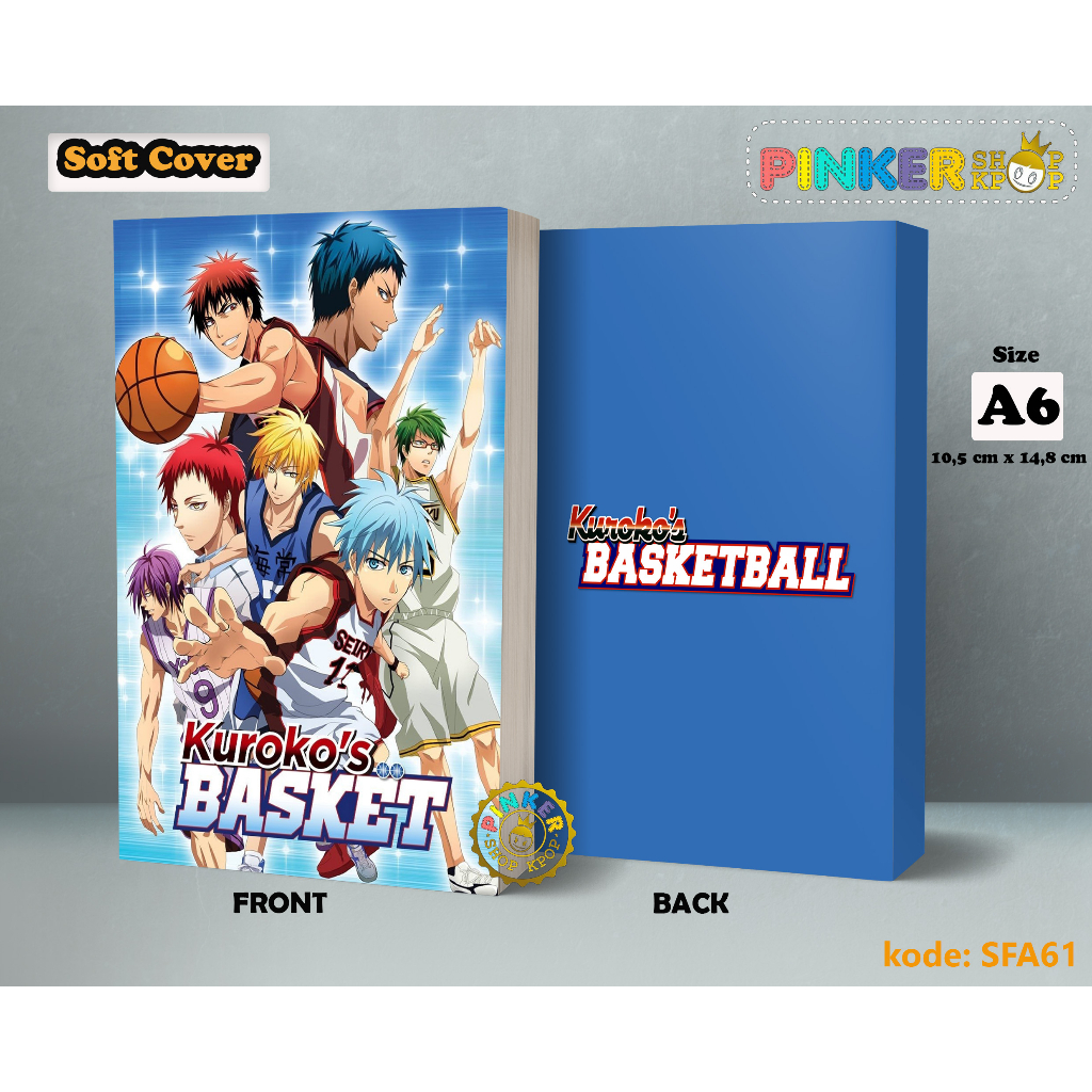 

(SFA61) Pocket Note Anime Kuroko No Basuke Softcover A6/A5 Buku Tulis catatan Notes Agenda Planner Jurnal