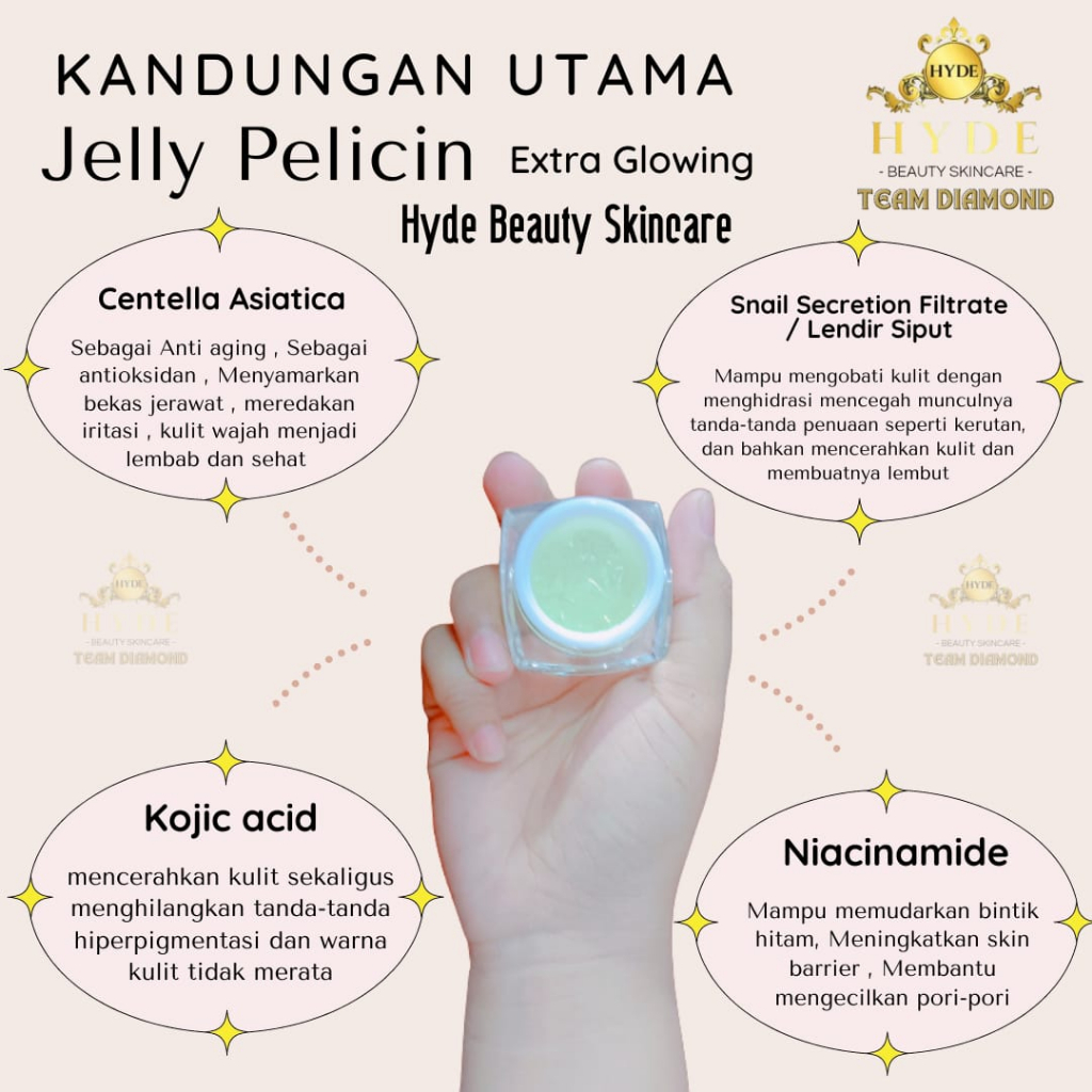 [BPOM] Jelly Extra Pelicin Hyde Semua Jenis Kulit | Jelly Booster Kinclong Moisturizer