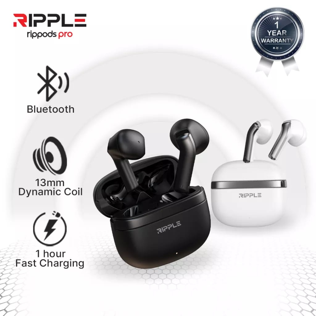 Ripple Rippods Pro TWS Headset Bluetooth Earphone Mini Earbuds