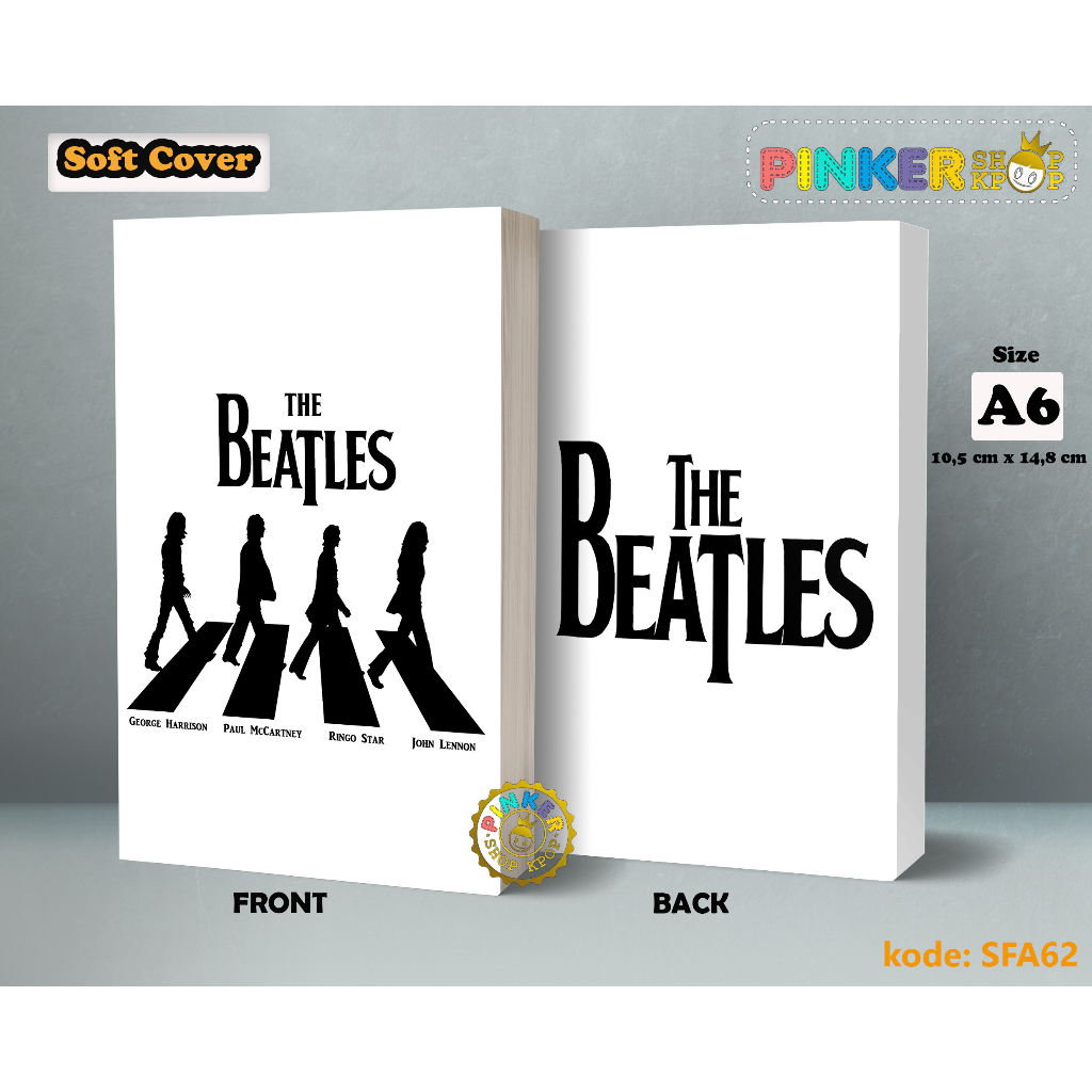 

(SFA62) Pocket Note Musik The Beatles Abbey Road Softcover A6/A5 Buku Tulis catatan Notes Agenda Planner Jurnal