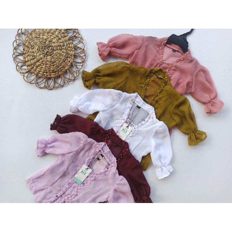 Kebaya Anak Perempuan Yoryu Pearl/Kebaya Bali/ Kebaya Anak Payet