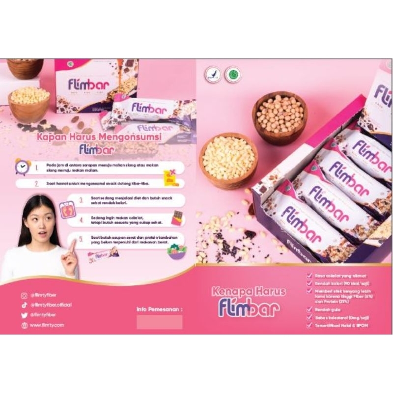 Flimbar camilan sehat rendah kalori - 1 box 12 pcs