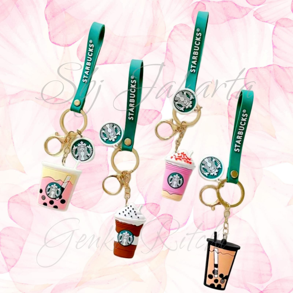 Gantungan kunci starbucks lucu / KEYCHAIN / GIFT SOUVENIR