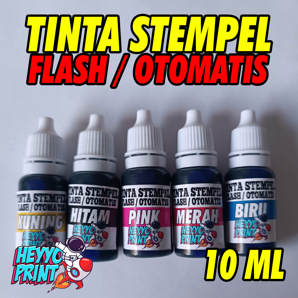 

Tinta Stempel Flash Warna 10 ML Permanen