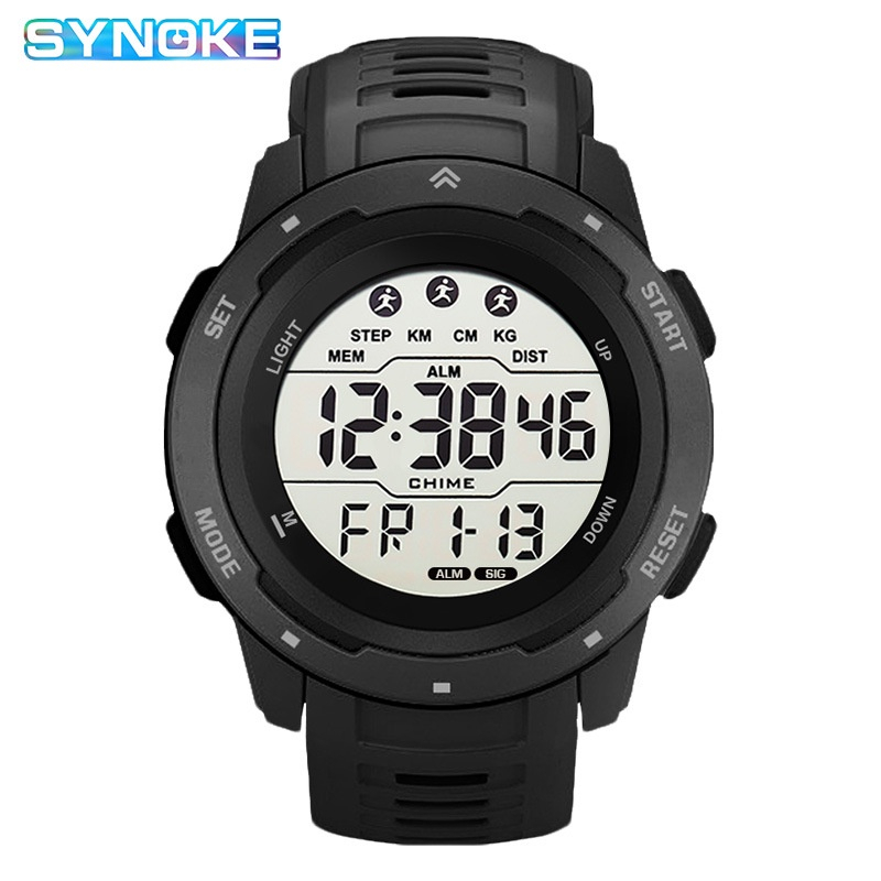 Men's Sports Electronic Watch Waterproof Multifunctional Simple Large Screen Fashion Outdoor Luminous Trend