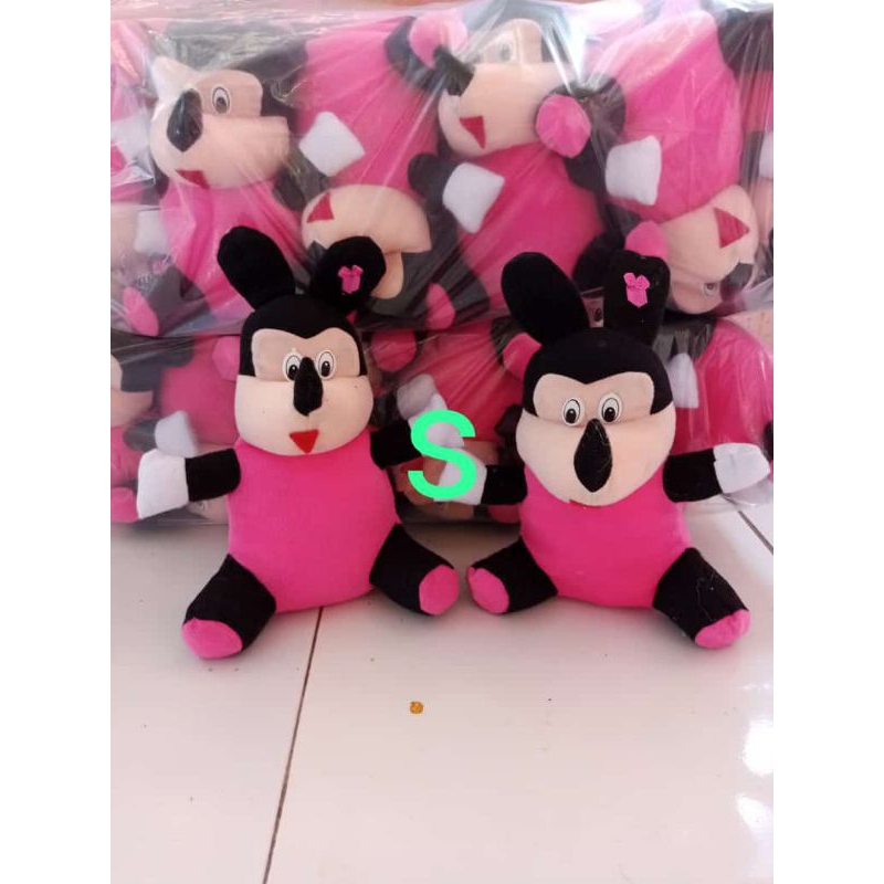 boneka ukuran S paket hemat harga 100rb dapet 10pcs campur karakter