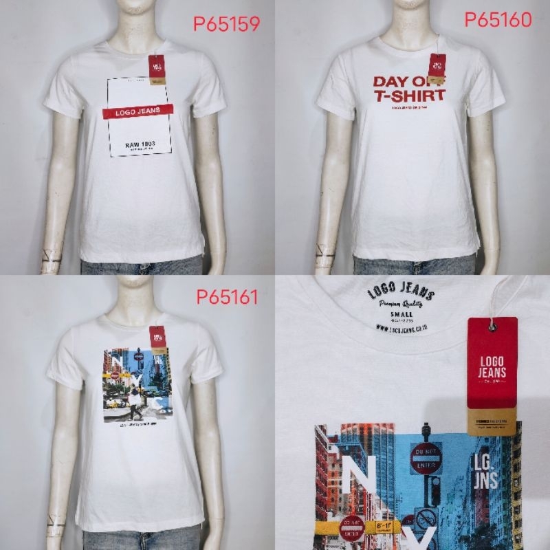 Logo Jeans Kaos Wanita P65159 P65160 P65161 P515RJK P536RJK P537RJK