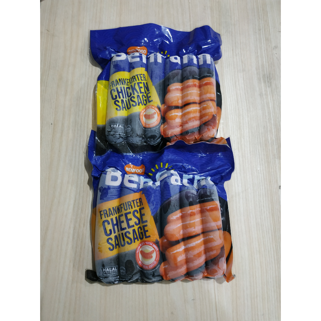 Benfarm Sosis Ayam dan Benfram Sosis Keju 300 gr