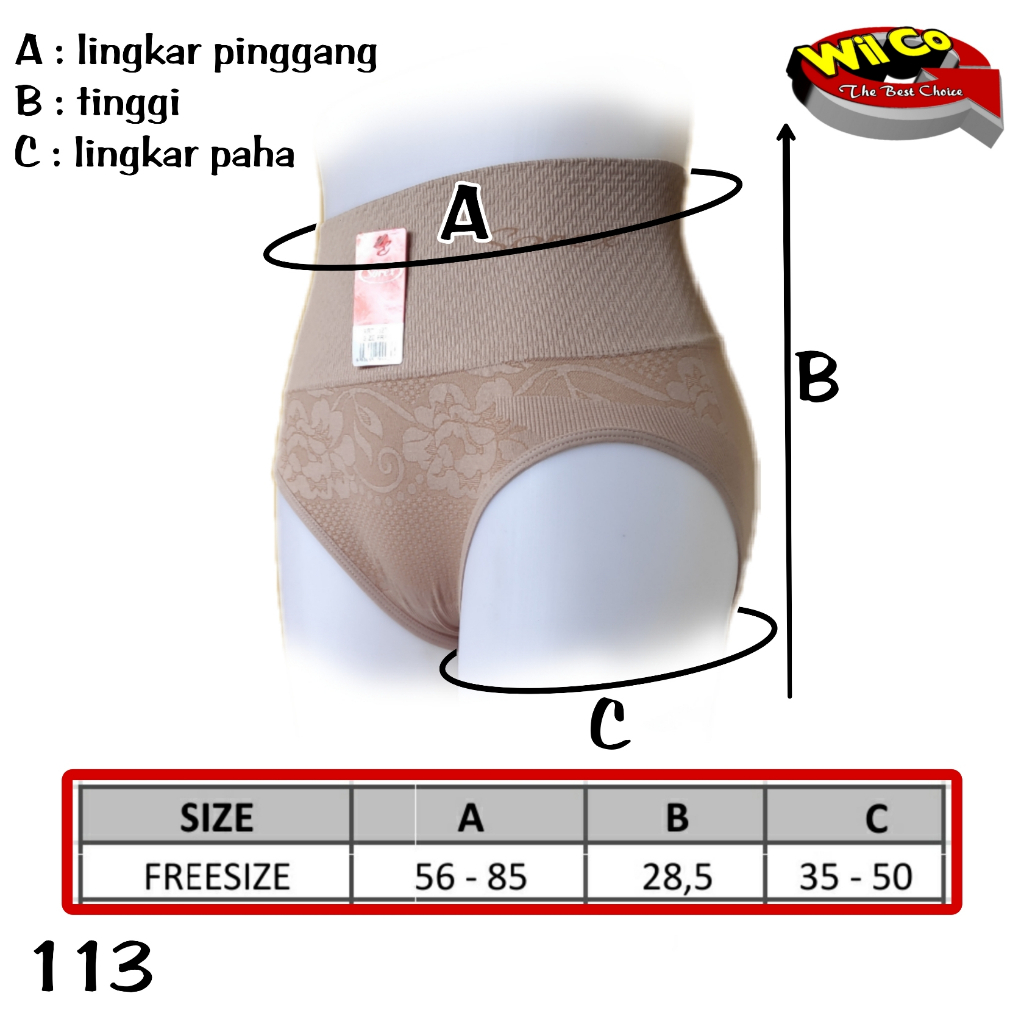 K113 - CELANA KORSET, CD KORSET SOREX FREE SIZE SETARA M - XL