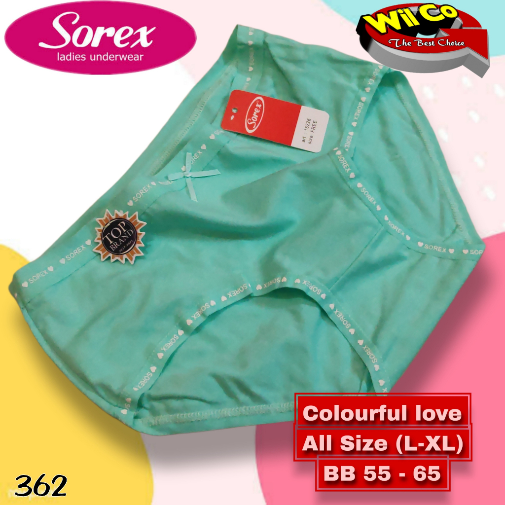 K362 - SOREX CELANA DALAM WANITA  PAKAIAN WANITA PAKAIAN DALAM FREE SIZE (setara M/L)