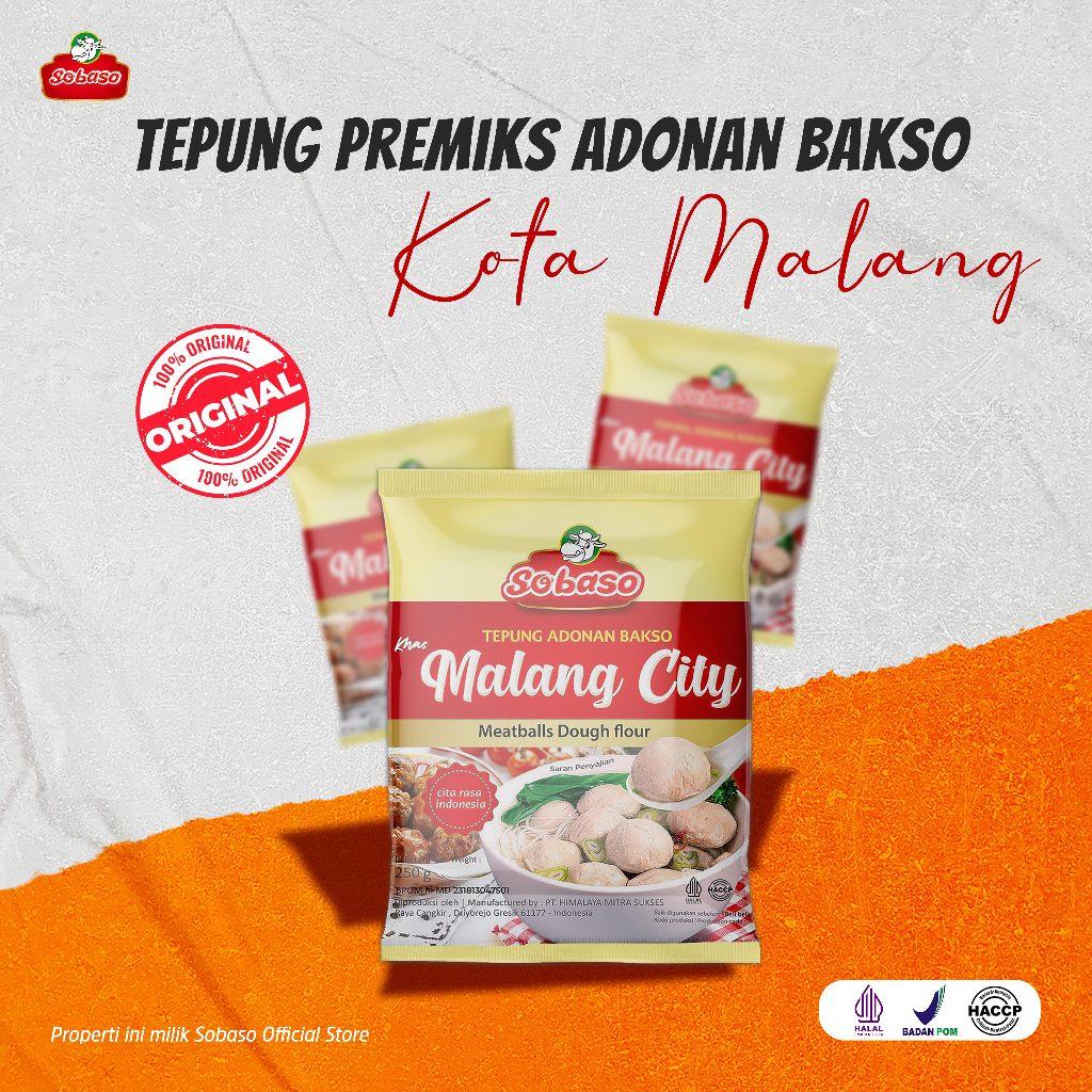 

Tepung Premiks Adonan Bakso Khas Malang Sobaso 1DOS