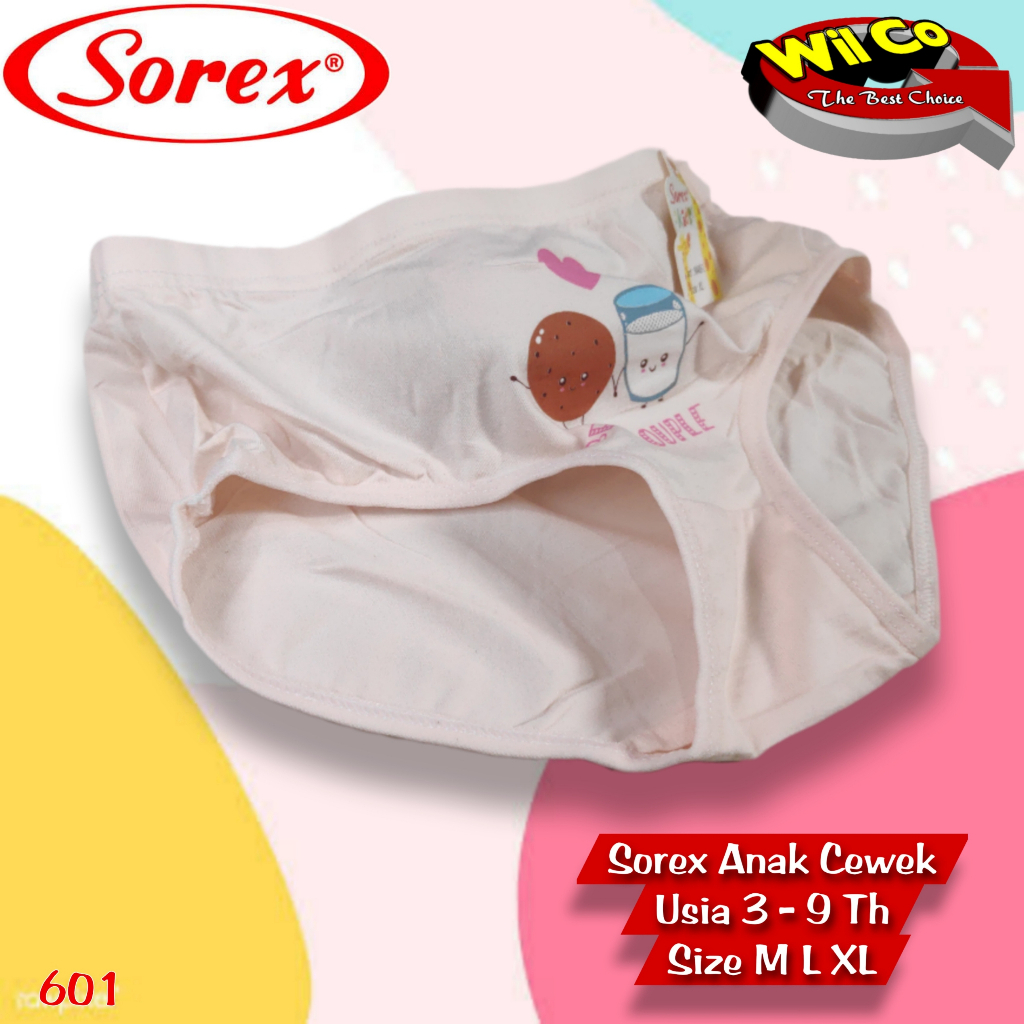 K601 -  HARGA PER 1 PCS CELANA DALAM ANAK WANITA CD ANAK WANITA PAKAIAN DALAM SOREX SIZE M - L - XL