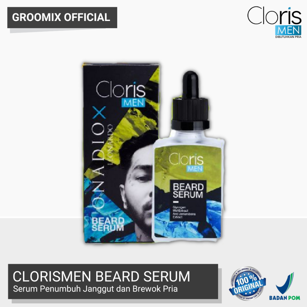 Penumbuh Brewok Clorismen Beard Serum Serum Pria Penumbuh Jambang Janggut  Serum Bewok Kumis Pria Onadio Leonardo BPOM Cloris Ori