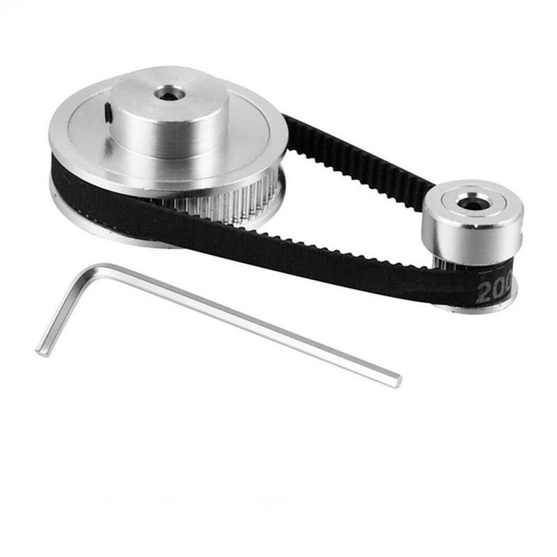 Close Loop 2GT Pulley Timing Belt GT2 Timing Pulley Teeth 60 Gigi 20 Gigi Lebar 1: 3 Untuk 3D