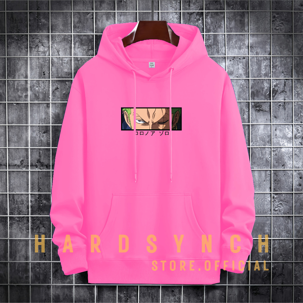 Sweater Hoodie Rorona Zoro Unisex ( Pria &amp; Wanita ) Premium Quality S-XXL Cotton Fleece / Hoodie Korean Style / Sweater Hoodie / Hoodie Polos / Hoodie Wanita / Hoodie Pria / Sweater Hoodie Distro Original ( RZ 142 )