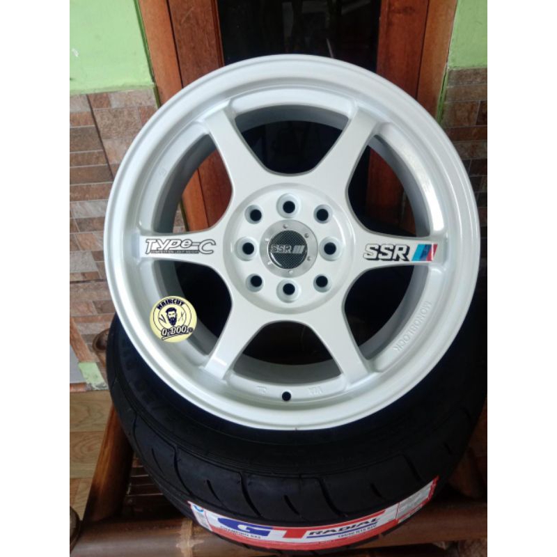 Velg ssr type c ring 15 new ready single pcd 4x100 & double pcd 4x1/114