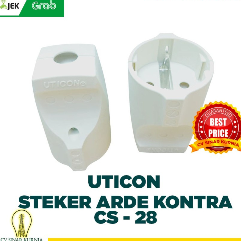 UTICON KONTRA STEKER ARDE CS-28 CONTRA CS28 ASLI KUNINGAN ORIGINAL BEST