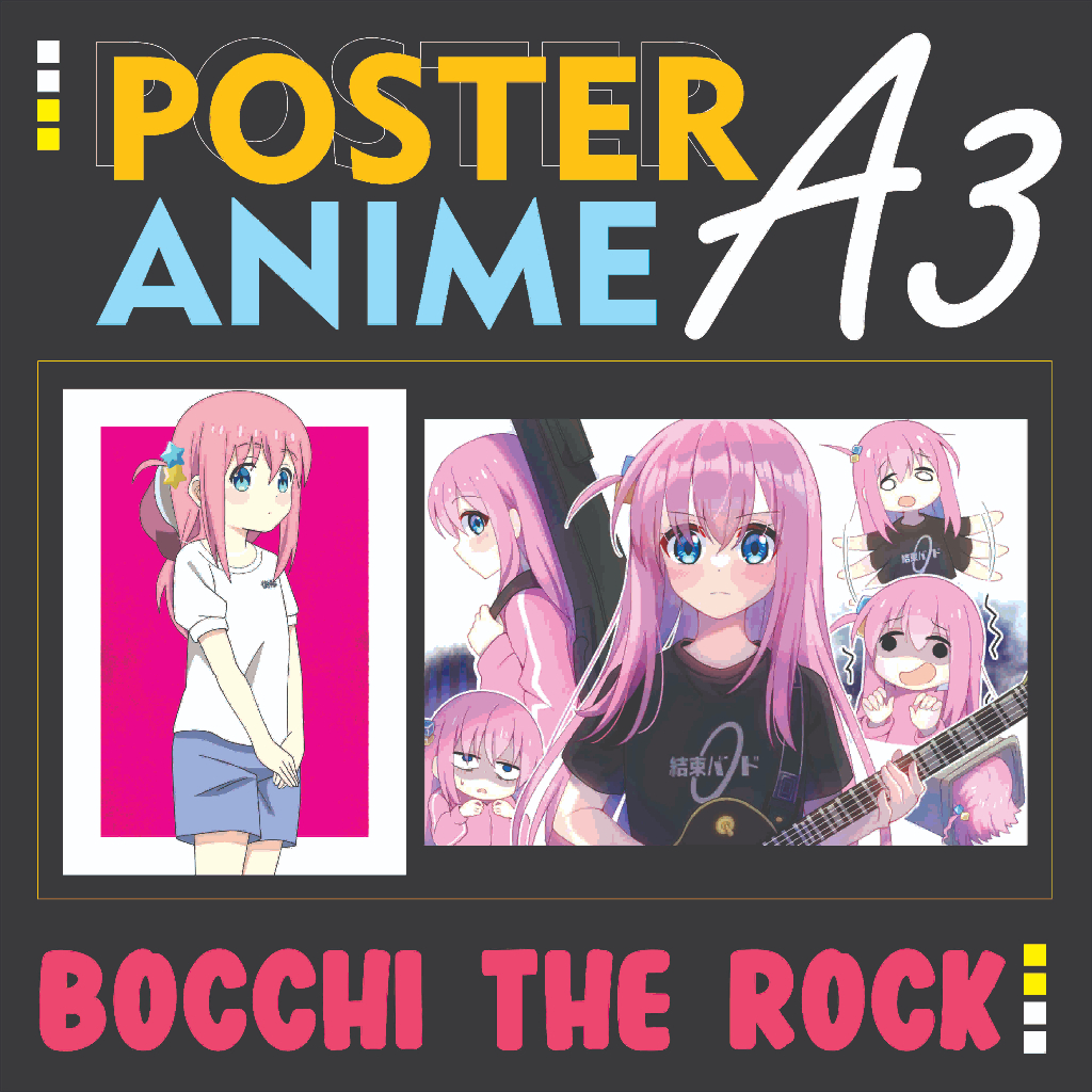 Koleksi Poster Bocchi The Rock - Size A3