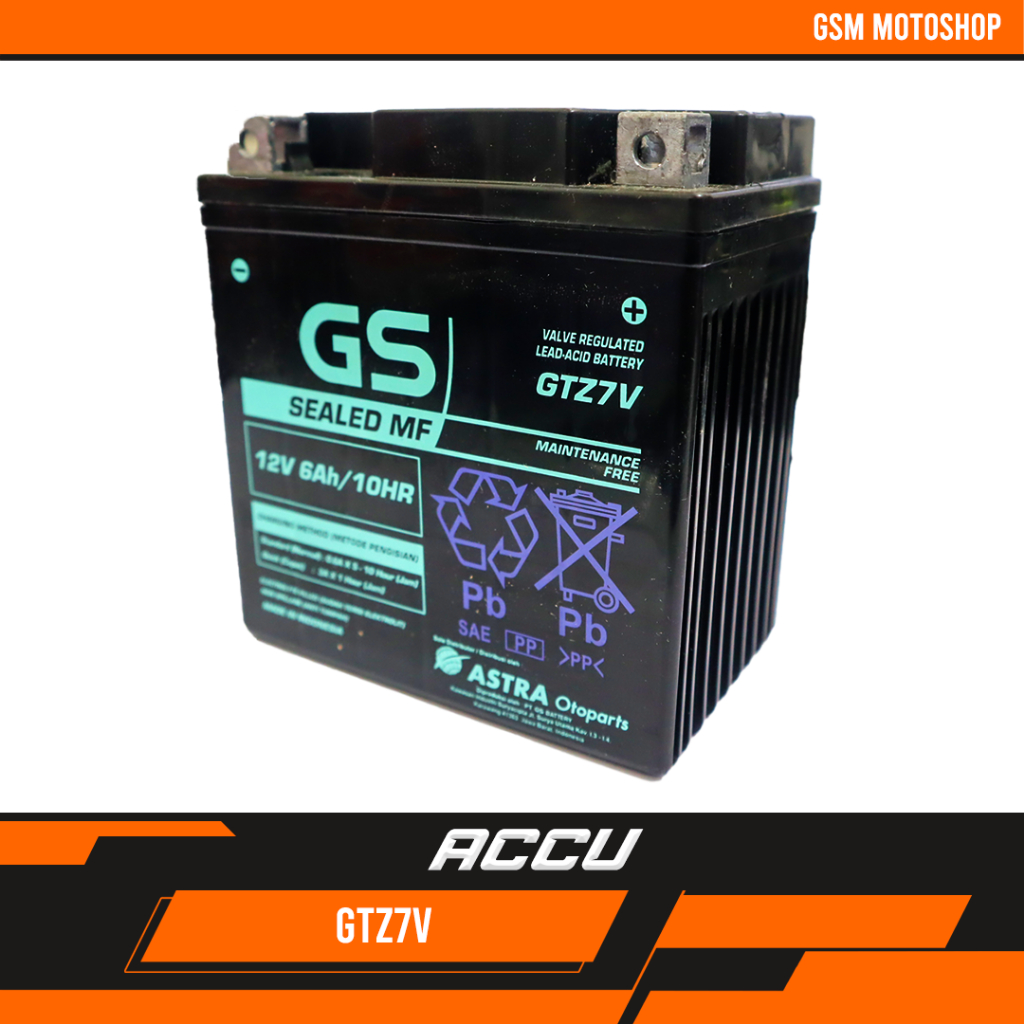 Accu Gs Astra GTZ7V / Accu N-max 155 - Aerox 155 / Aki Kering Gtz7v / Aki Kering Gs Astra