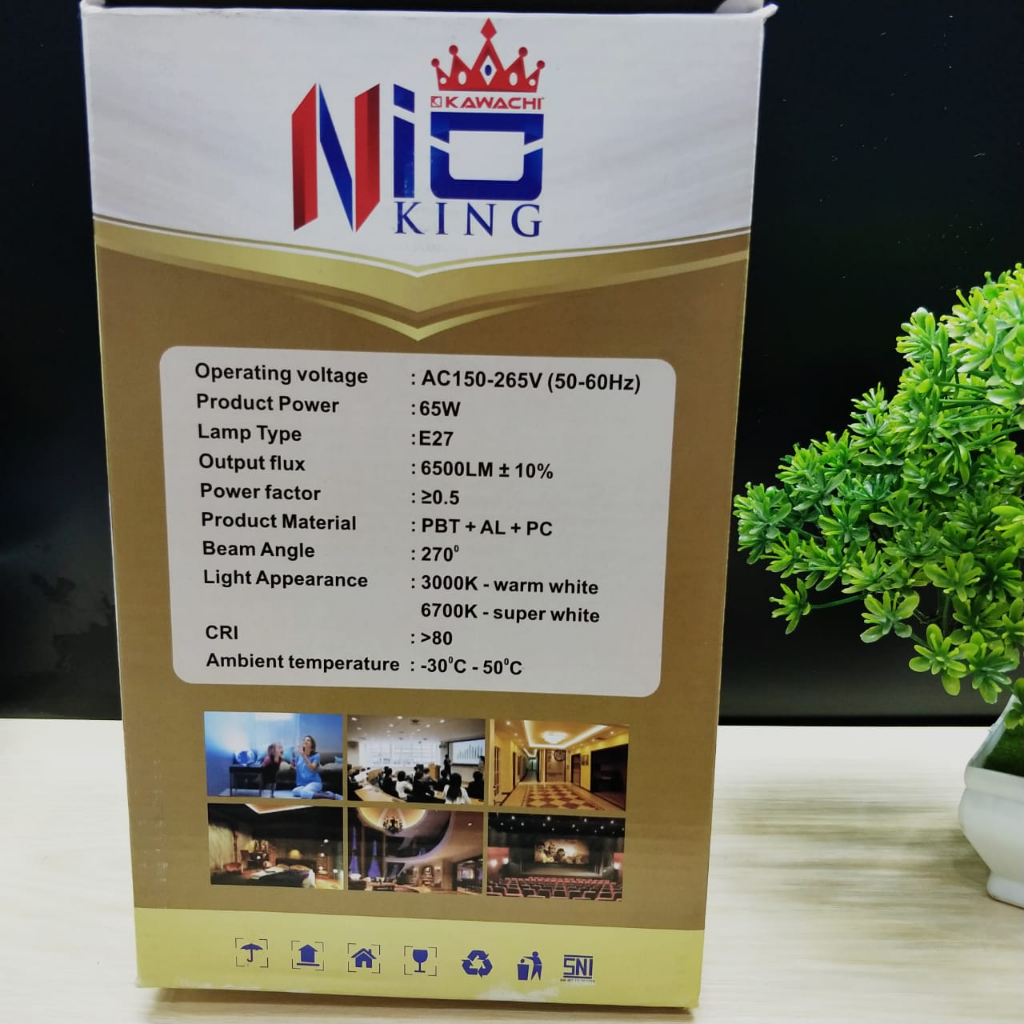 KAWACHI NIO KING LAMPU LED 65WATT JUMBO NK-65W SUPER TERANG by.sultan