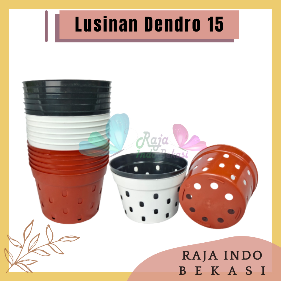 PAKET LUSINAN NKT Basic 15 Banyak Lubang Poros (15cm) Merah Bata Putih Coklat Hitam Terracota Pot Bunga Basic Polos Banyak Pori Ukuran 15cm Cocok Untuk Aglonema