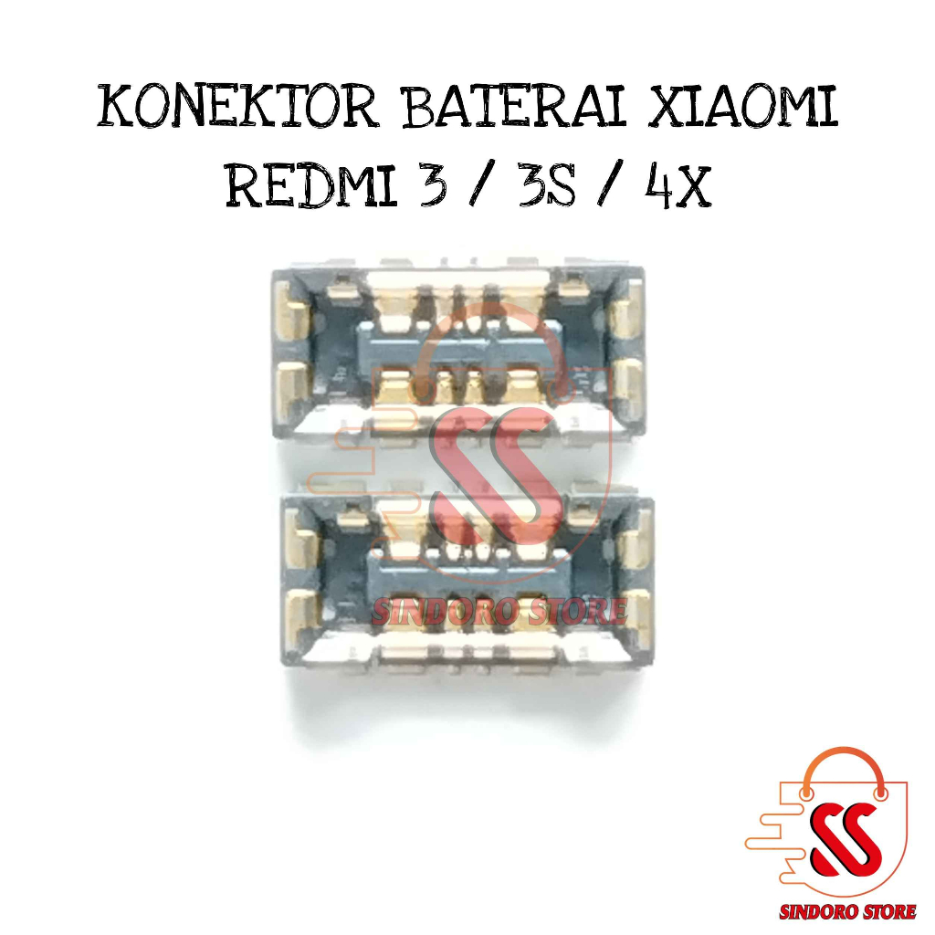 Soket Baterai Xiaomi Redmi 3 3S 4X Konektor Batre