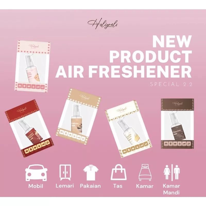 HOLIGRELS AIR FRESHENER /PARFUM GANTUNG