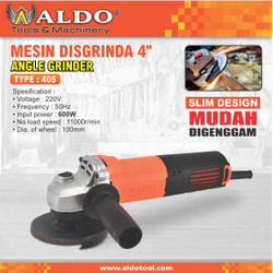 Gerinda Disgrinda 4" Slim Design ALDO 405 / Mesin Gerinda Tangan 4Inch