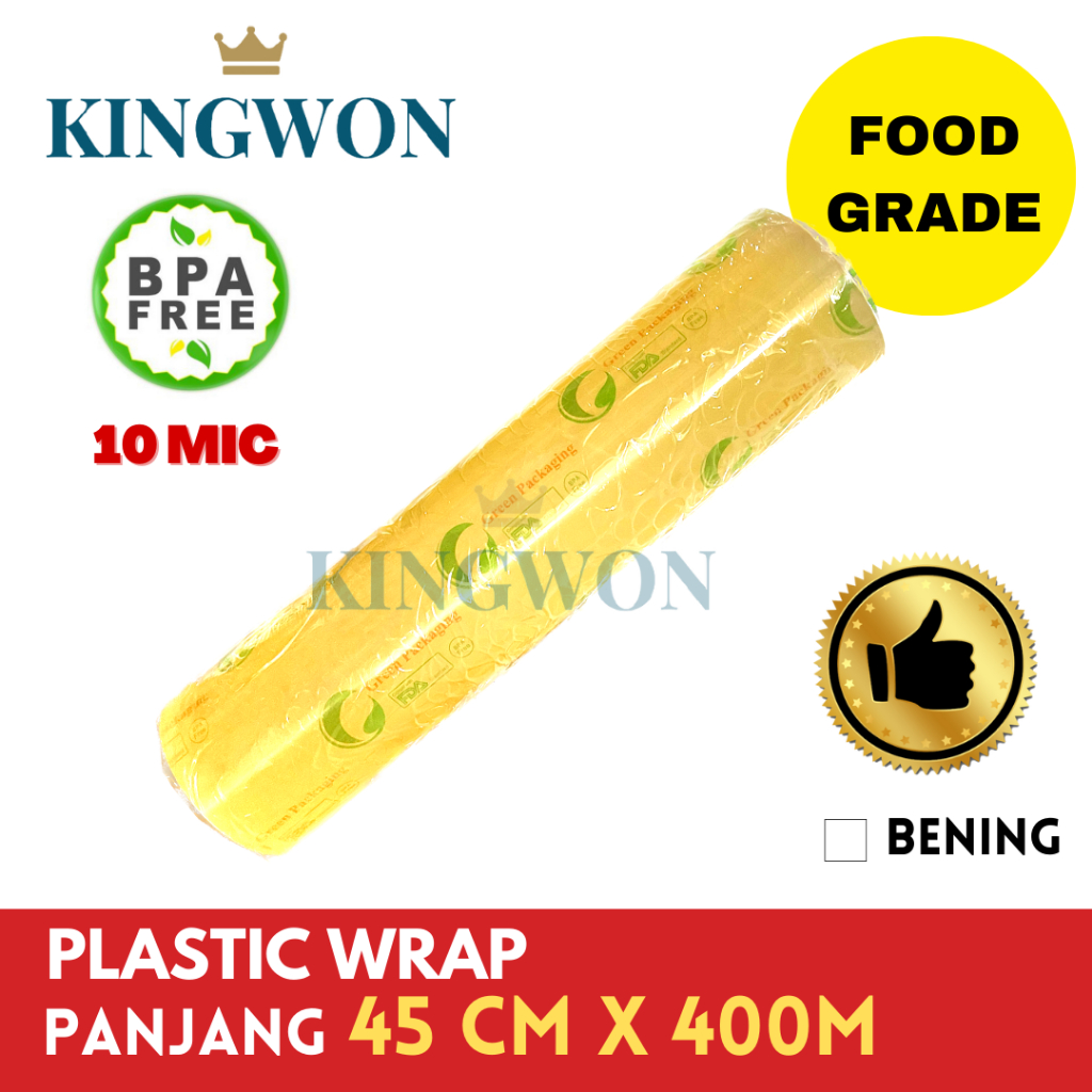 CLING PLASTIC WRAP PLASTIK WRAP 45cm x 400m FOOD GRADE PLASTIC WRAP PLASTIK WRAPPING