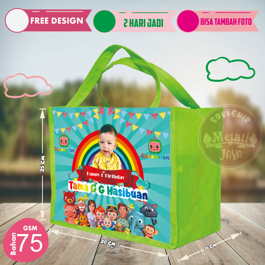 

Tas Ultah / Tas Ulang Tahunanak/ Tas Ultah Souvenir karakter (Landscape) Muat KFC