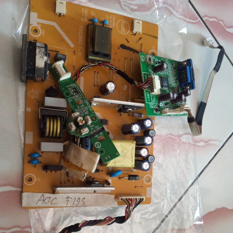 mesin monitor lcd merk AOC F195