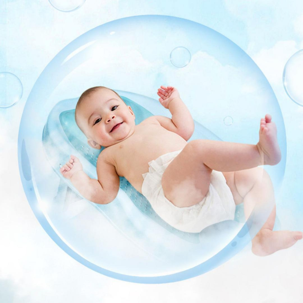 Rak Alas Mandi Bayi Lipat Alas Mandi Bayi Bahan Silikon Portable SW-7867