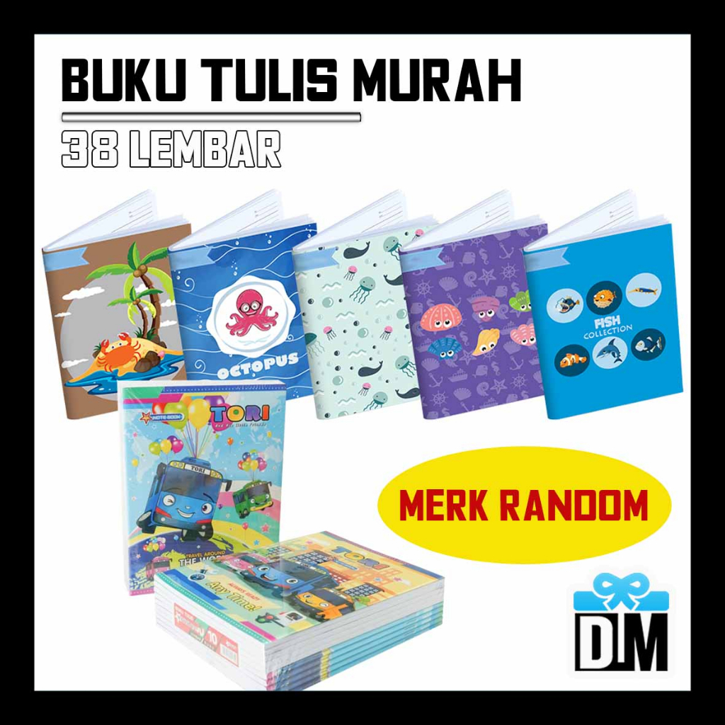 

Buku Tulis Catatan Murah Sekolah anak TK SD SMP SMA KULIAH Kantor Akuntansi