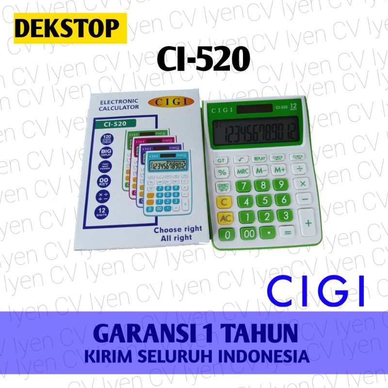 

kalkulator Dekstop Cigi CI-520 / Cigi CI 520 / cigi 520 / kalkulator cigi